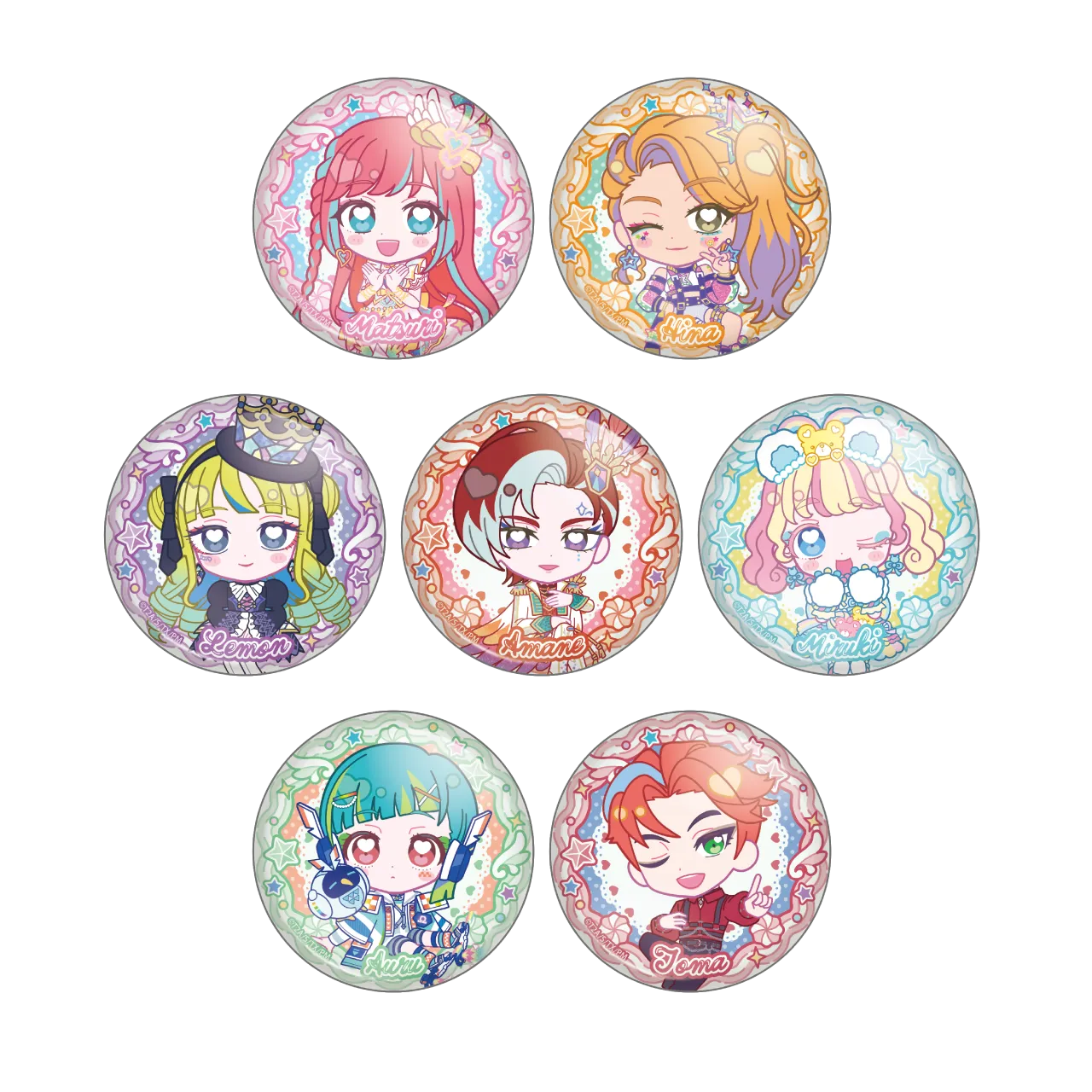 トレーディングきらきら缶バッジ プリマジスタver.