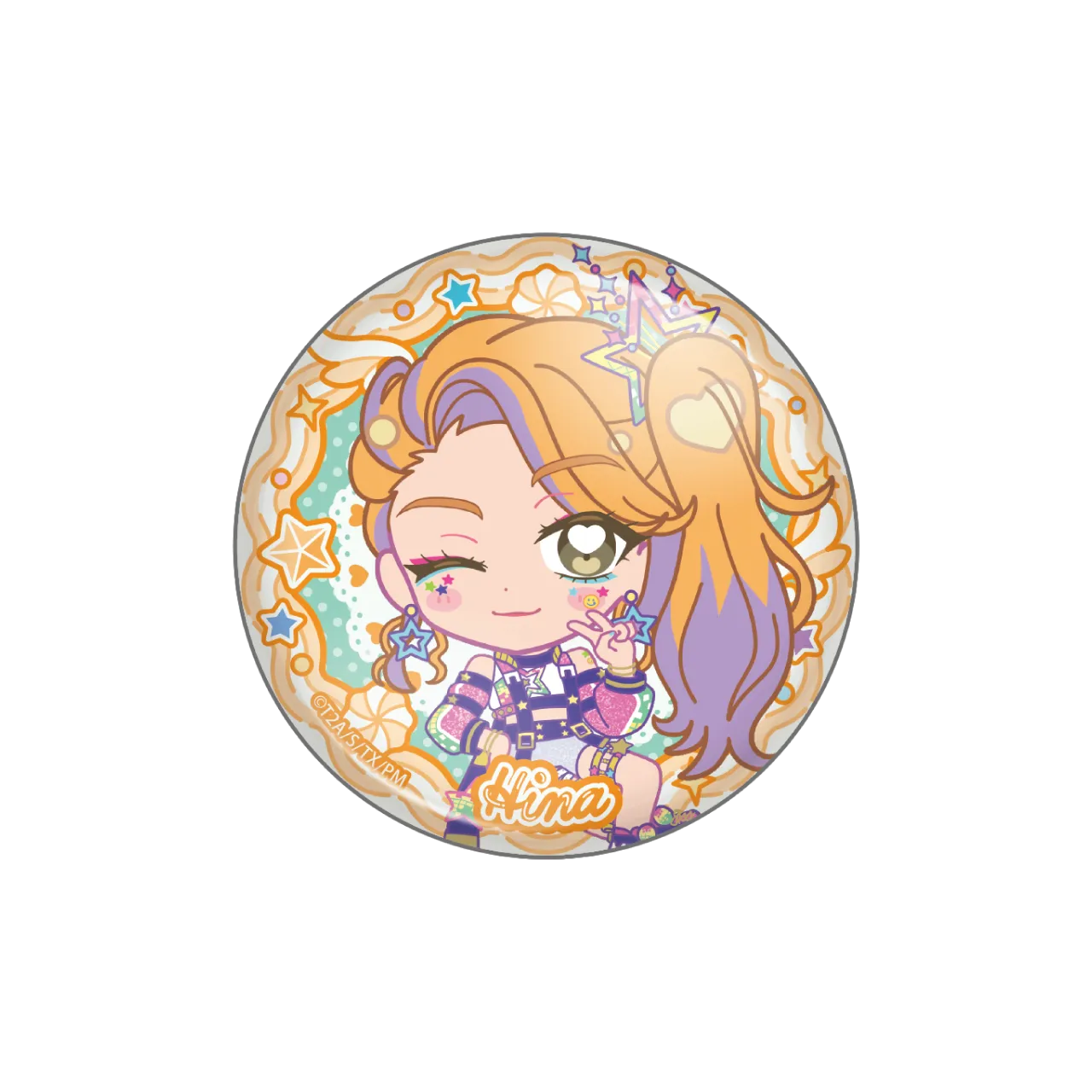 トレーディングきらきら缶バッジ プリマジスタver.-ひな