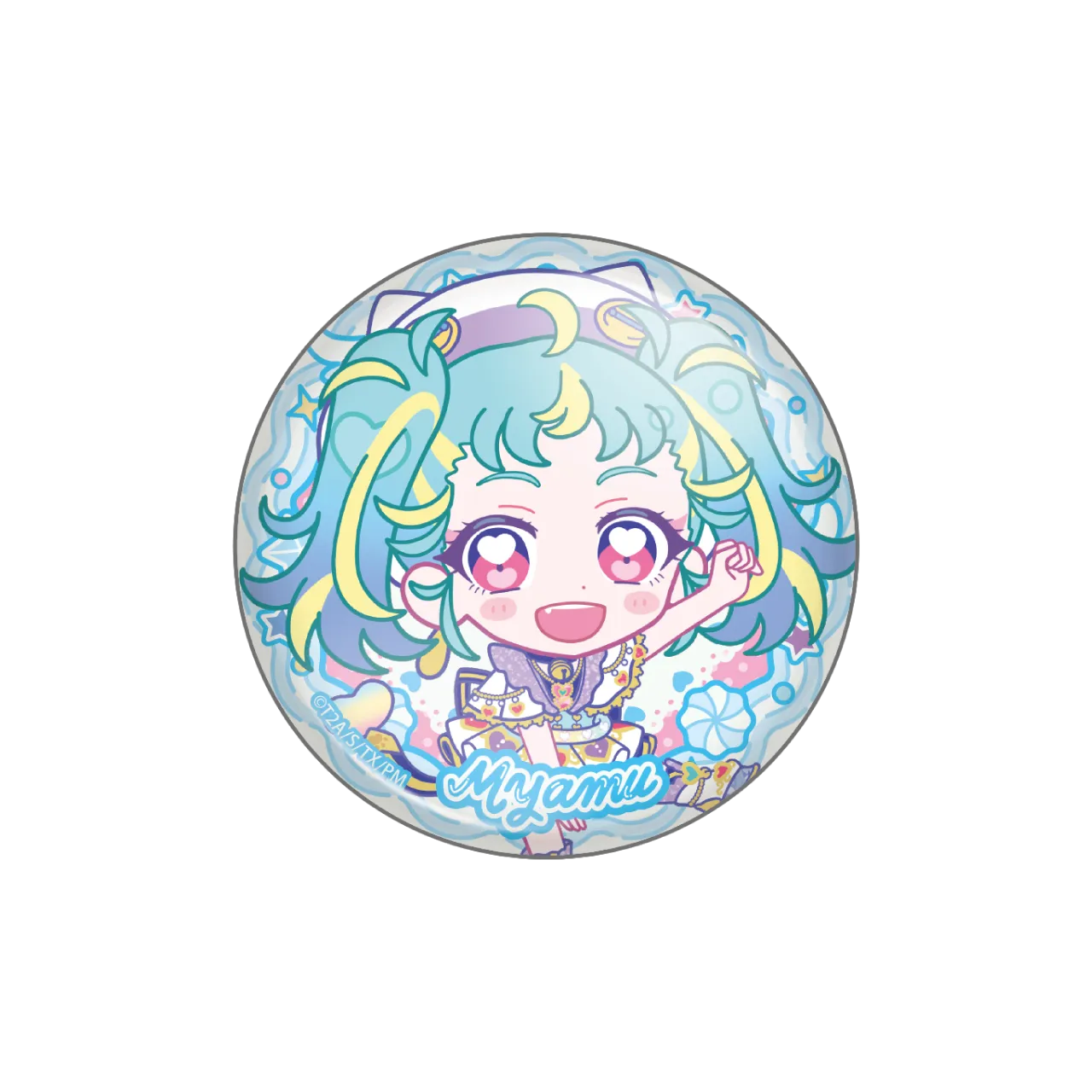 トレーディングきらきら缶バッジ マナマナver.-みゃむ