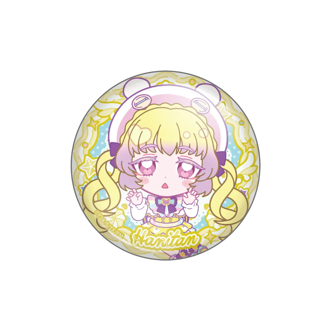 トレーディングきらきら缶バッジ マナマナver.-はにたん