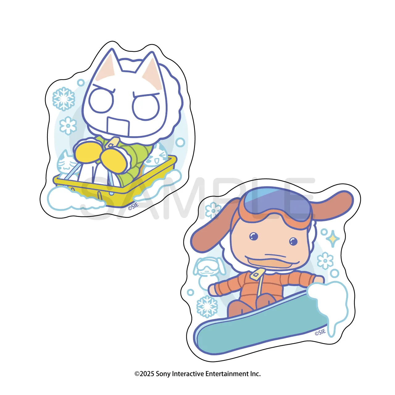 雪でもいっしょ ダイカットステッカー トロ&ピエール