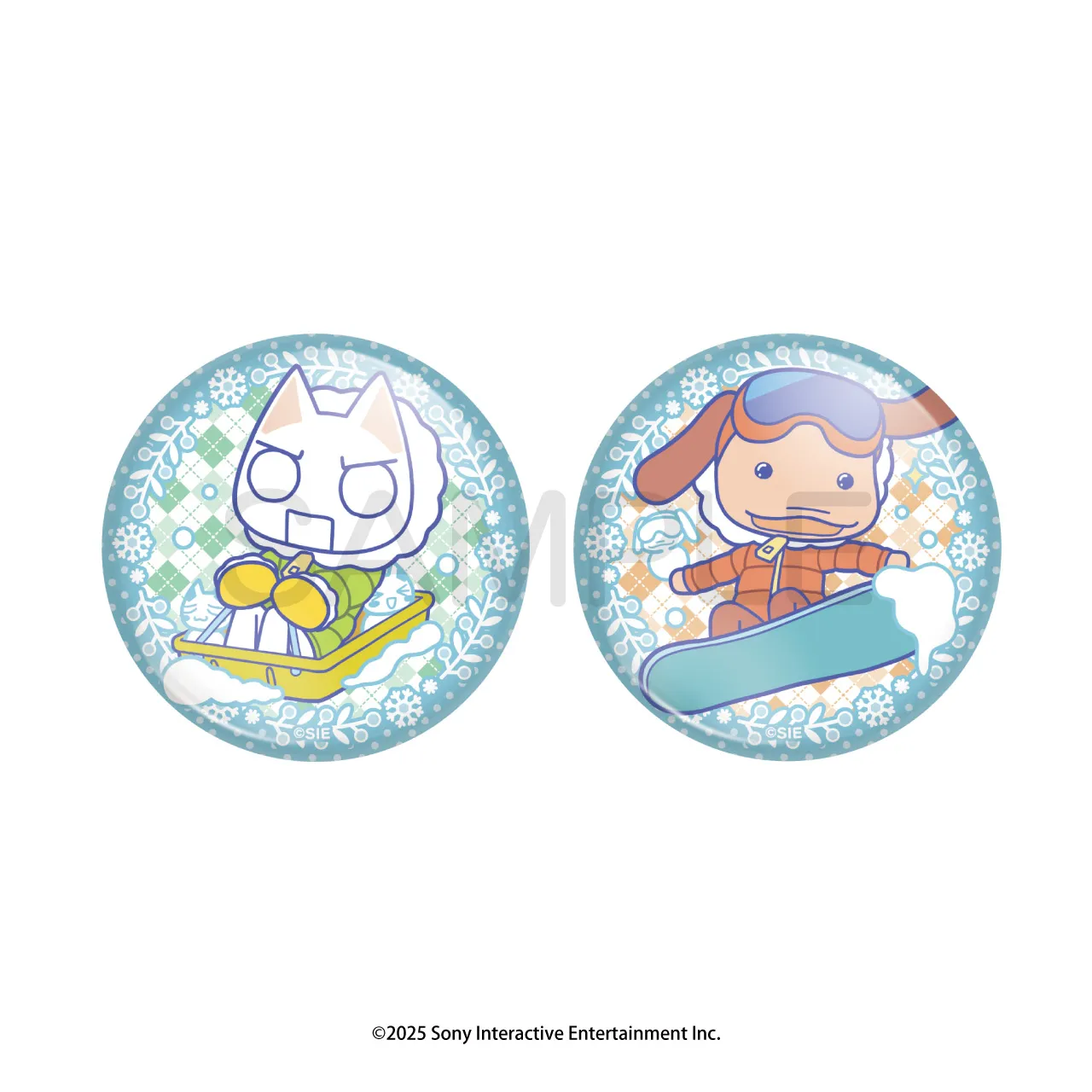 雪でもいっしょ 缶バッジセット トロ&ピエール