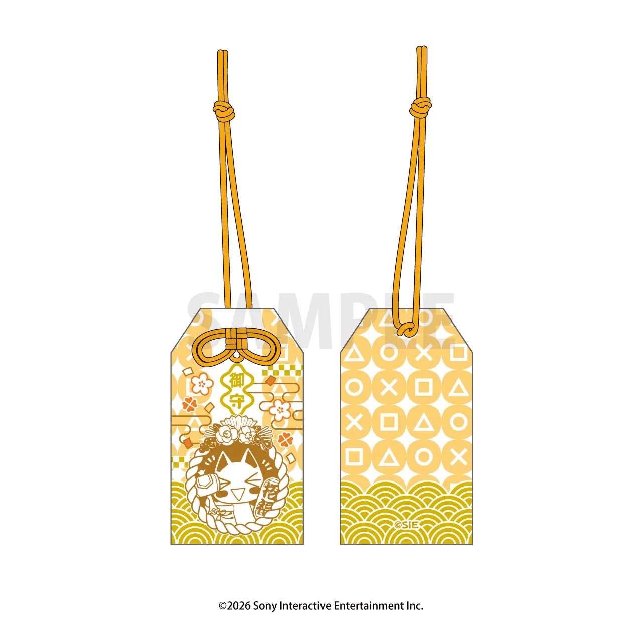 正月でもいっしょ 開運おまもり風ストラップ <トロ 正月ver.>