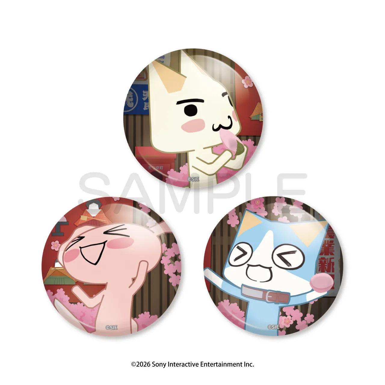 どこでもいっしょ カレンダーシリーズ 缶バッジセット 春セット