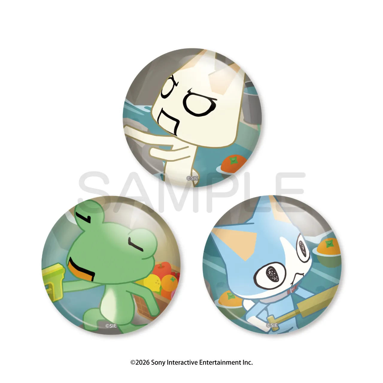 どこでもいっしょ カレンダーシリーズ 缶バッジセット 夏セット