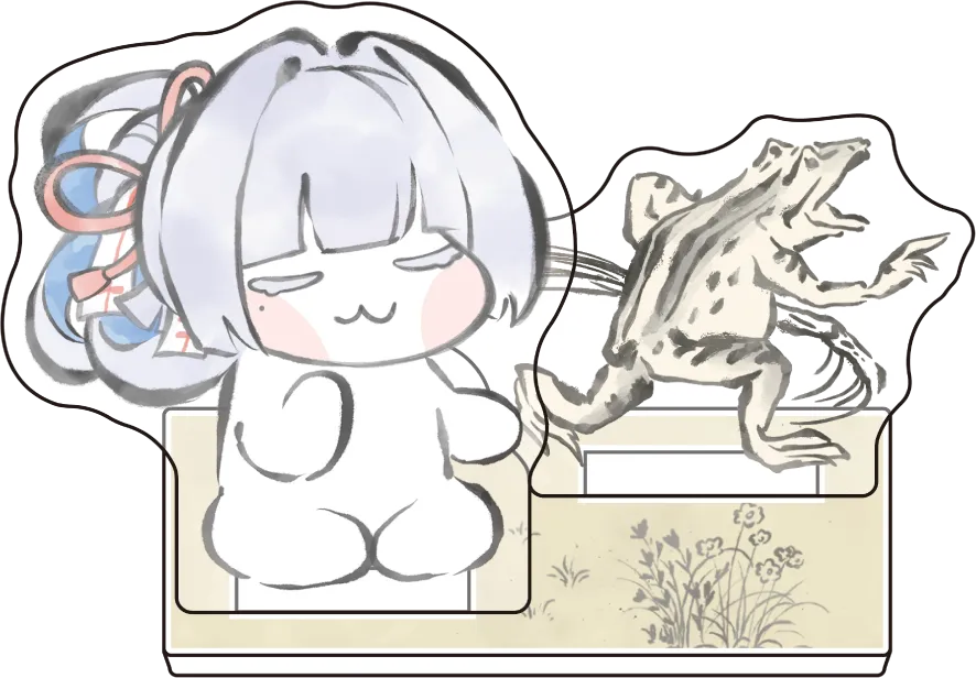 DORO×鳥獣戯画 ミニジオラマアクリル