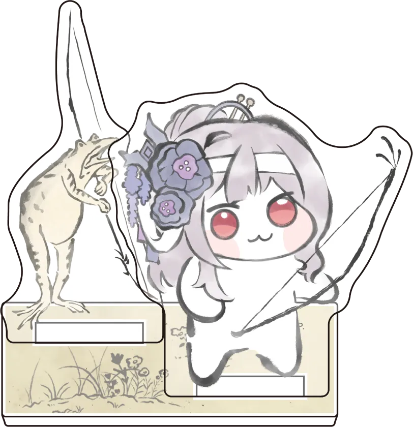 DORO×鳥獣戯画 ミニジオラマアクリル