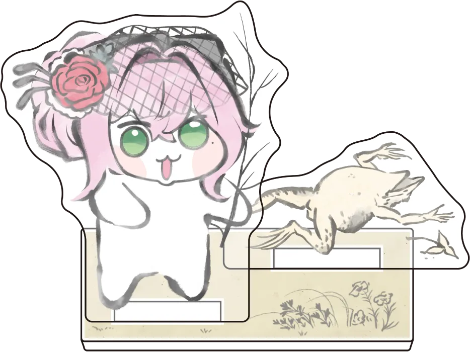 DORO×鳥獣戯画 ミニジオラマアクリル