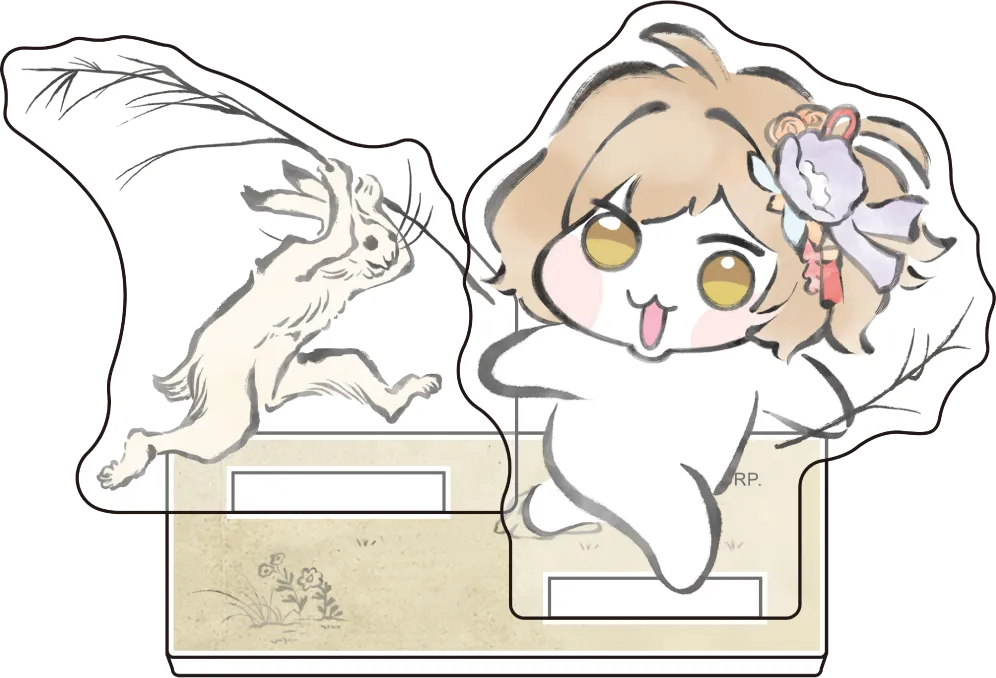 DORO×鳥獣戯画 ミニジオラマアクリル