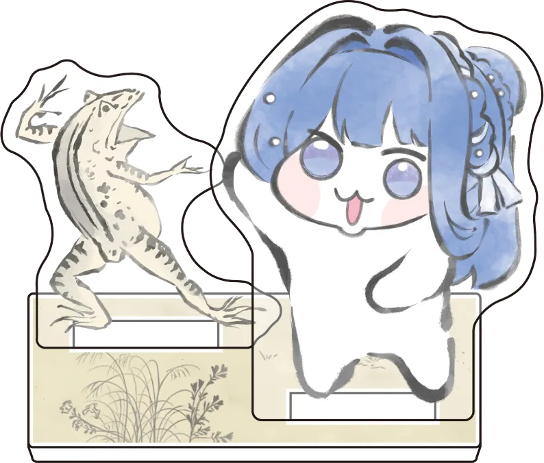 DORO×鳥獣戯画 ミニジオラマアクリル
