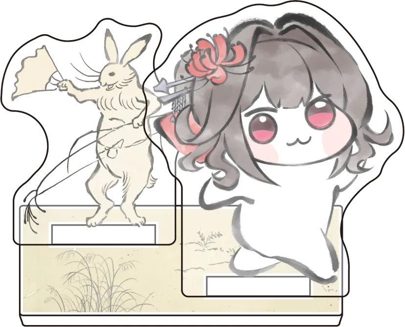DORO×鳥獣戯画 ミニジオラマアクリル