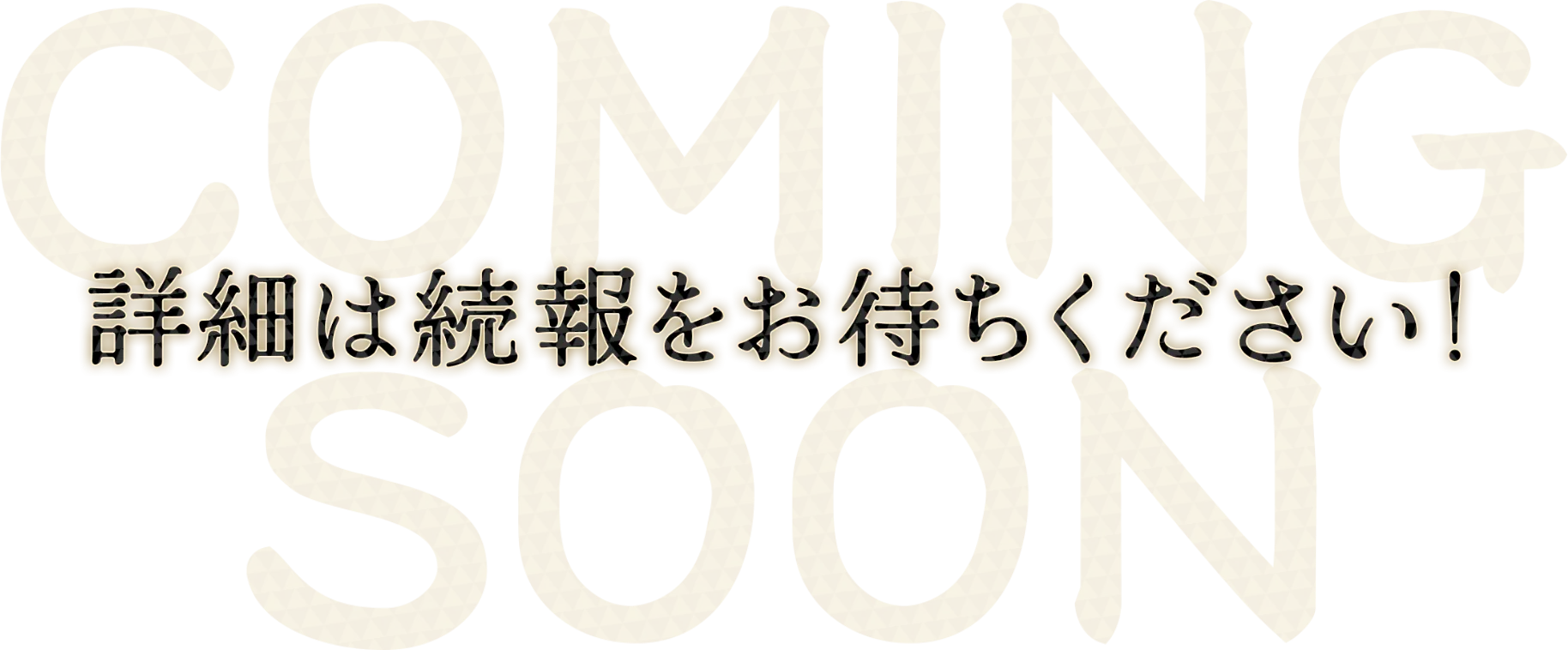 詳細は続報をお待ちください！