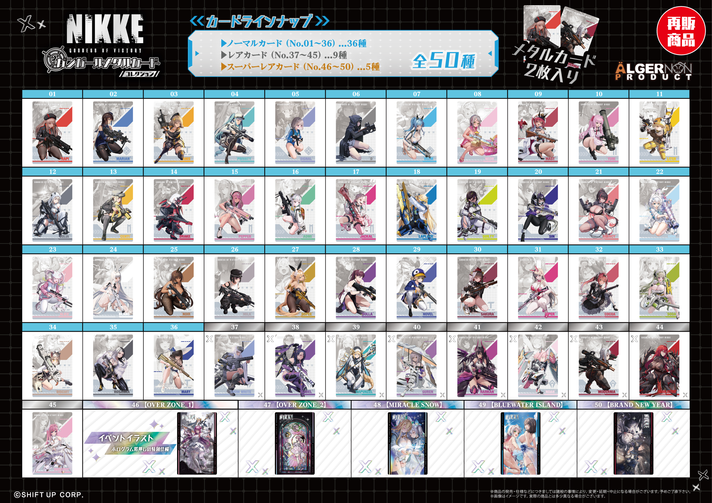 NIKKE ガンガールメタルカードコレクション | 株式会社アルジャーノン 