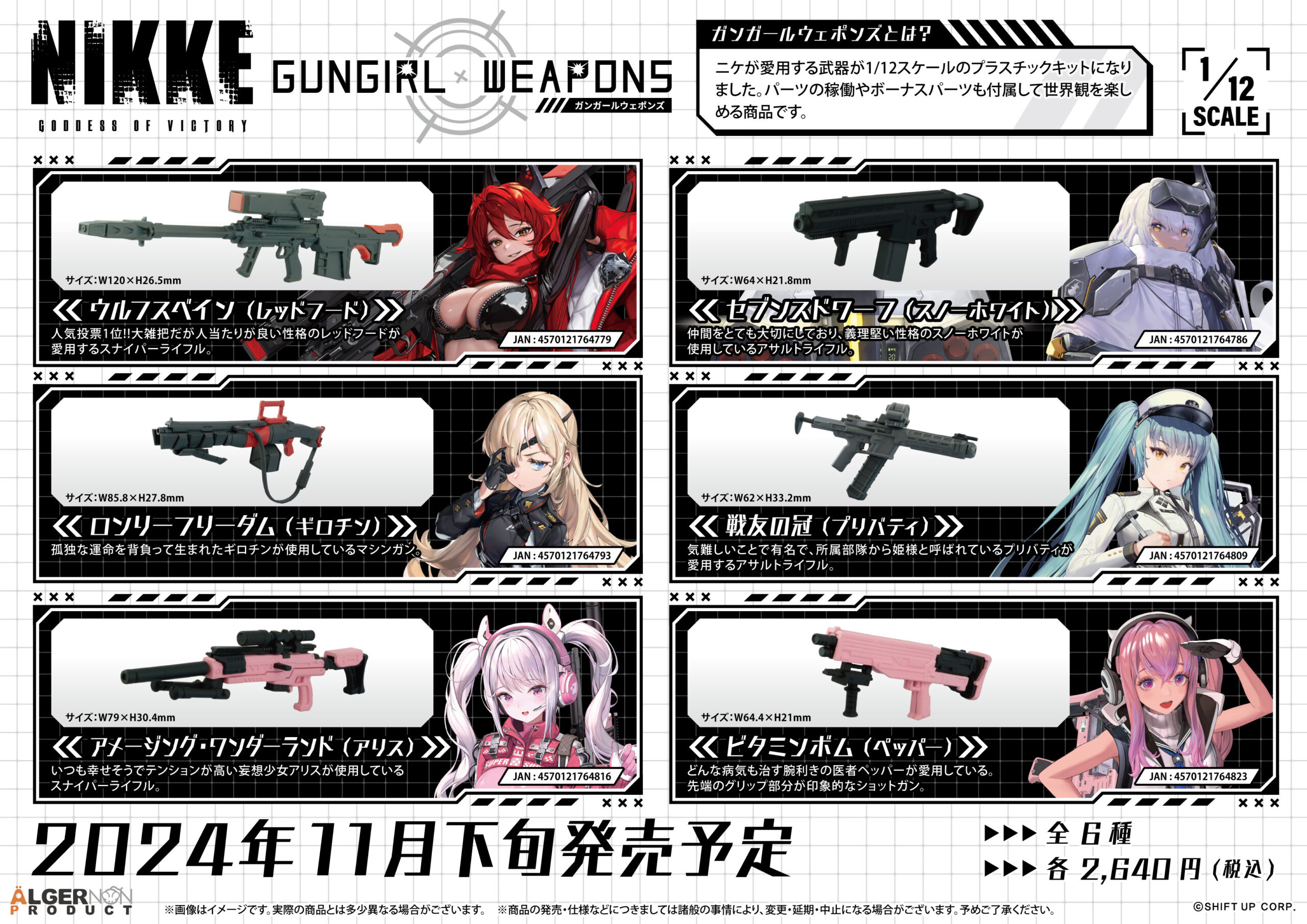 NIKKE GUNGIRL WEAPONS